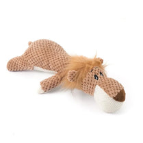Squeaky Plush Dog Toy – Donkey Grey