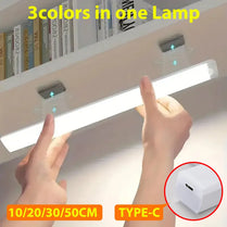 Wireless LED Night Light | Motion Sensor, USB-C – Perfect for Wardrobe, Stairs, and Kitchen